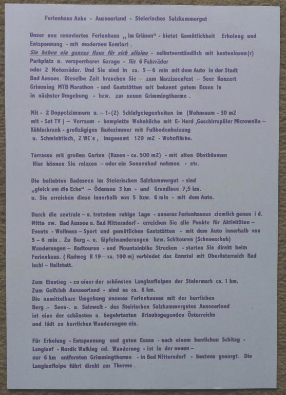 Ferienhaus Anke - Ausseerland Salzkammergut Pichl bei Aussee Екстериор снимка